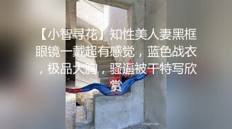 【小智寻花】知性美人妻黑框眼镜一戴超有感觉，蓝色战衣，极品大胸，骚逼被干特写欣赏